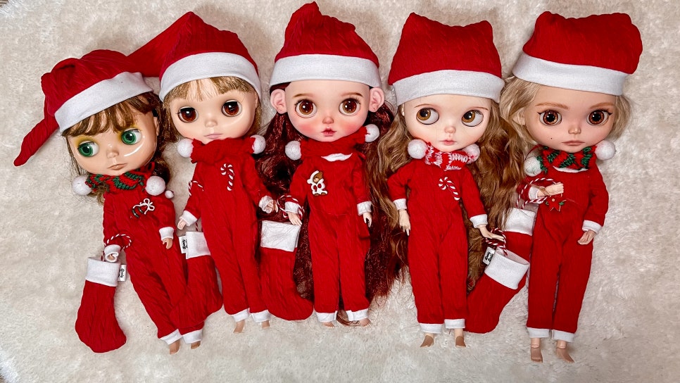 Santa fairy Christmas doll clothes set