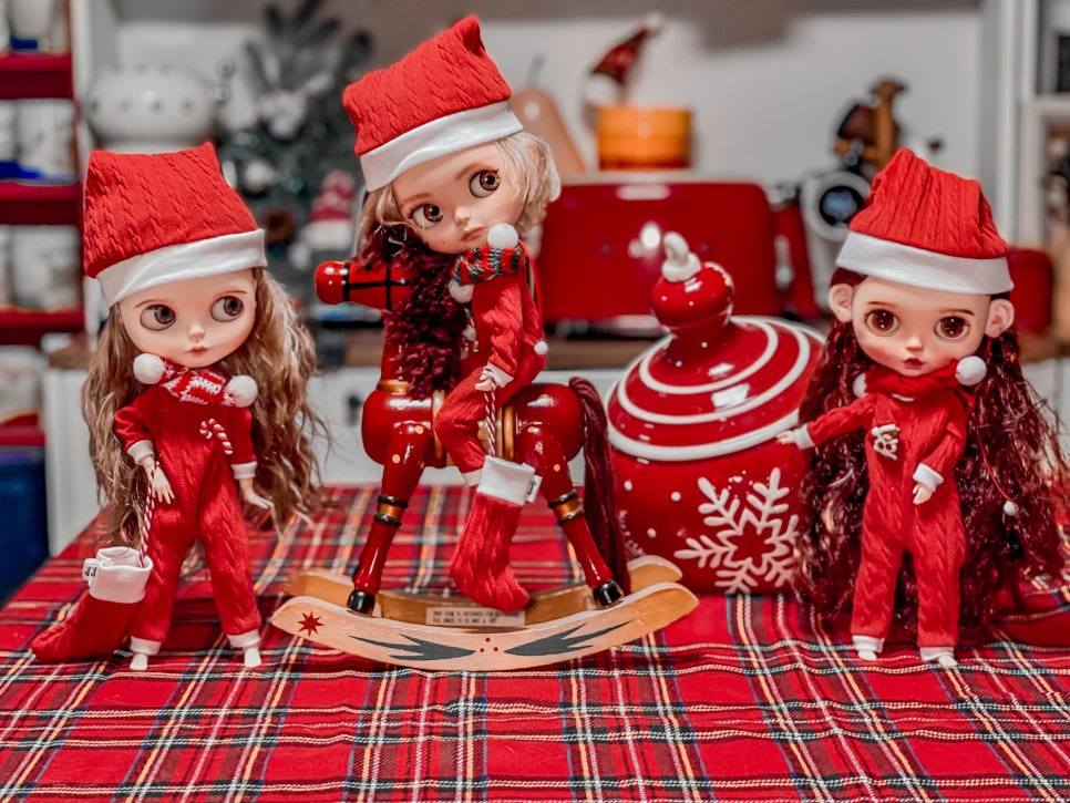 Santa fairy Christmas doll clothes set