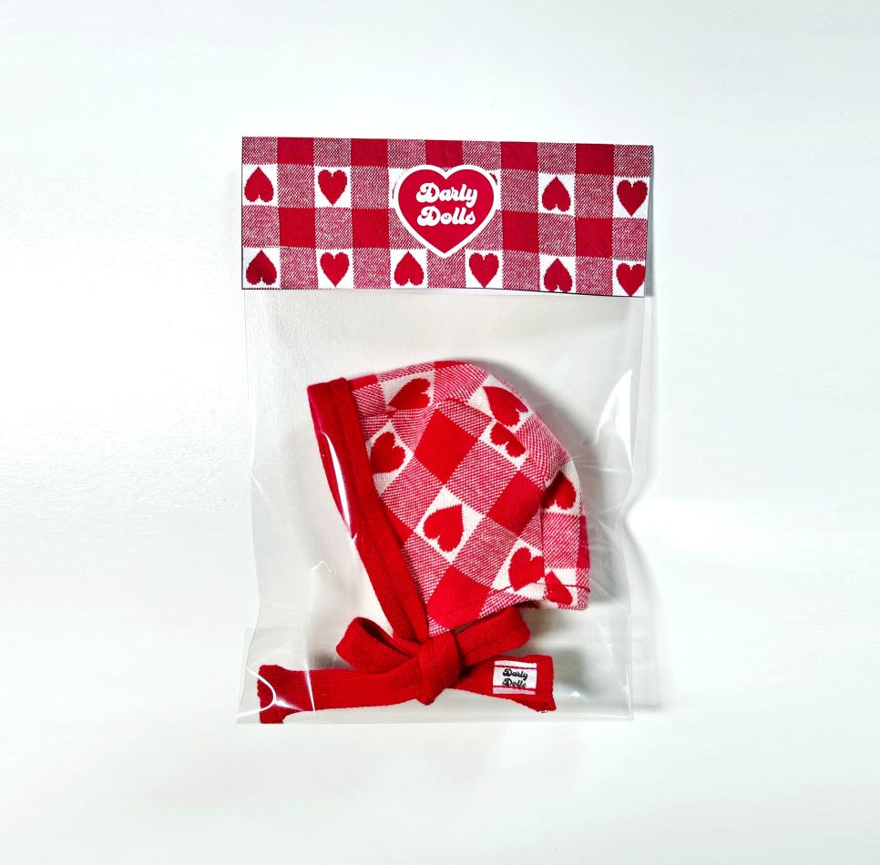 Valentine's Day bonnet