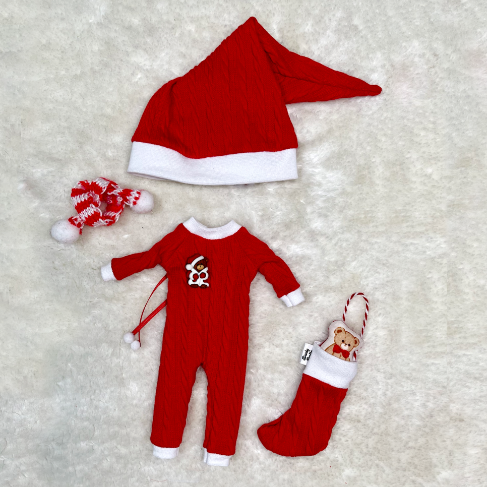 Santa fairy Christmas doll clothes set